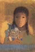 Odilon Redon Lady with Wildflowers oil painting on canvas